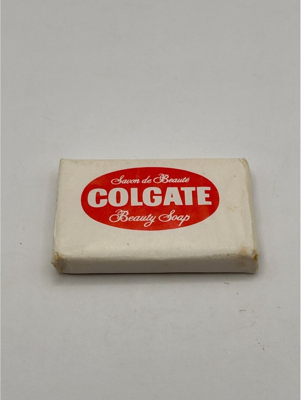 Vintage Colgate Beauty Soap Bar Savon de Beaute Toronto Sealed Wrapper white